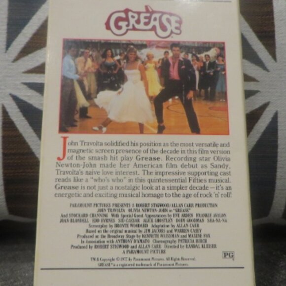 GREASE - 1978 - VHS (1990 Release) - Picture 4 of 11